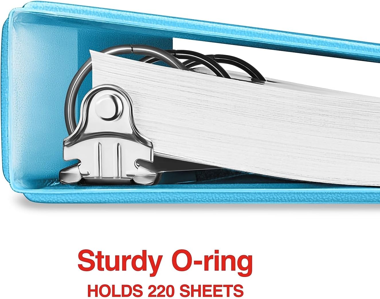 Staples Standard 2-Inch 3-Ring View Binder, Holds Up to 450 Sheets, Orange, Durable Binder for Office & School