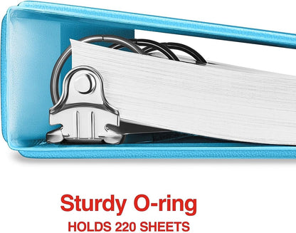 Staples Standard 2-Inch 3-Ring View Binder, Holds Up to 450 Sheets, Orange, Durable Binder for Office & School