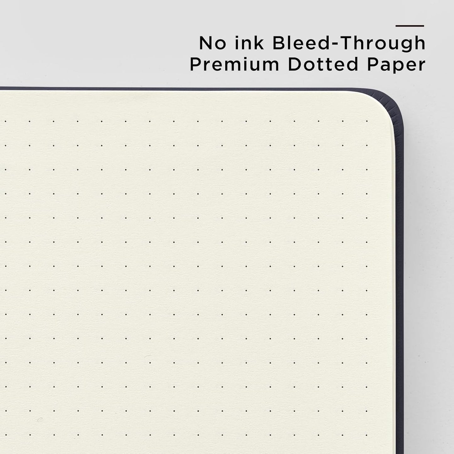 &And Per Se Lined Journal Notebook – A5 5.7”x8” College Ruled, 160 Pages, 100gsm Thick Paper, Journaling Notebooks for Writing (Black)