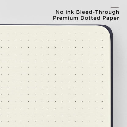&And Per Se Lined Journal Notebook – A5 5.7”x8” College Ruled, 160 Pages, 100gsm Thick Paper, Journaling Notebooks for Writing (Black)