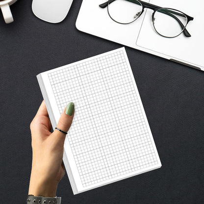 A5 Grid Refill Paper, 6-Hole Graph Paper, 100Sheets / 200Pages Loose-Leaf Grid Paper, 100gsm White Paper, 5.8" x 8.3 "