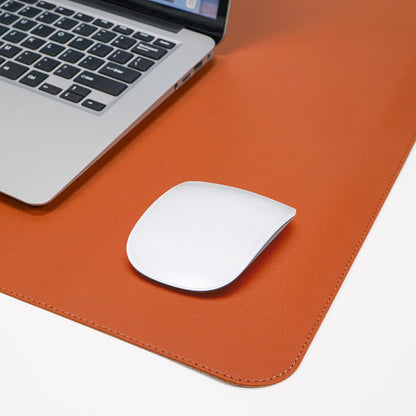 Large Desk Mat 47.2" x 17" Leather Desk Pad Protector with Natural Cork & PU Leather, Non-Slip Office Desk Mat, Large Mouse Pad, Waterproof Desk Blotter pad for Office&Home(Black)