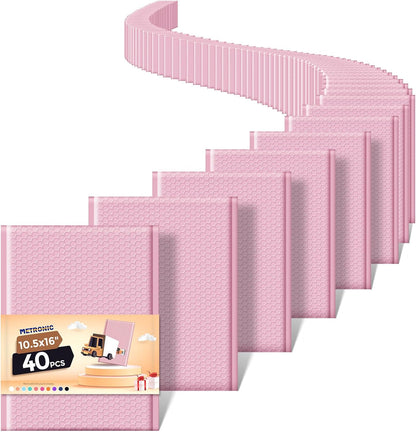 Metronic Bubble Mailers 8.5x12" 40 Pack Black Padded Envelopes Usable Size 8.5 x 11" Strong Adhesion Bubble Envelopes Medium Mailing Envelopes Bubble Padded for Small Business Shipping Books Clothes