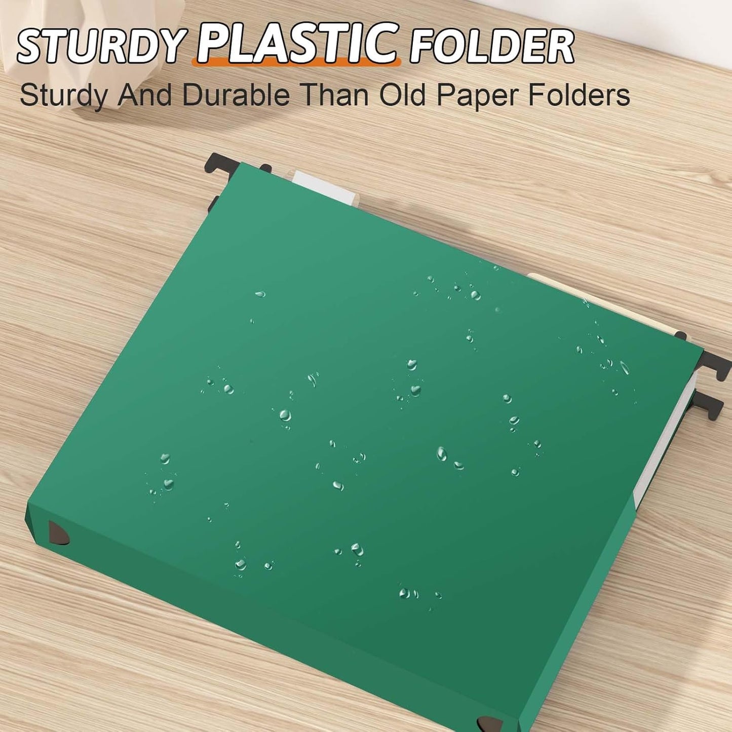 Plastic Extra Capacity Hanging File Folder Letter Size,12 Pack Reinforced Expandable Hanging Folders,Heavy Duty 2 Inch Expansion,Adjustable Tabs,Hanging Organizer Designed for Bulky Files(Gray)