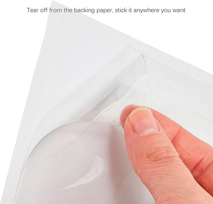Clear Adhesive 3" x 5" Index Card Pockets With Top Open Loading, 50 Pack, Plastic Labels Holders for Storage Bins and Library, Ideal for Organizing and Protecting Your Cards