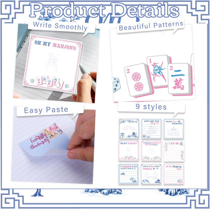 Inspirational Sticky Notes Gifts - 9 Pack Funny Positive Quotes Notepads 3x3 Inches, Fun Motivational Self-Adhesive Memo Pads Office Study Supplies for Friends Coworkers (450 Sheets)