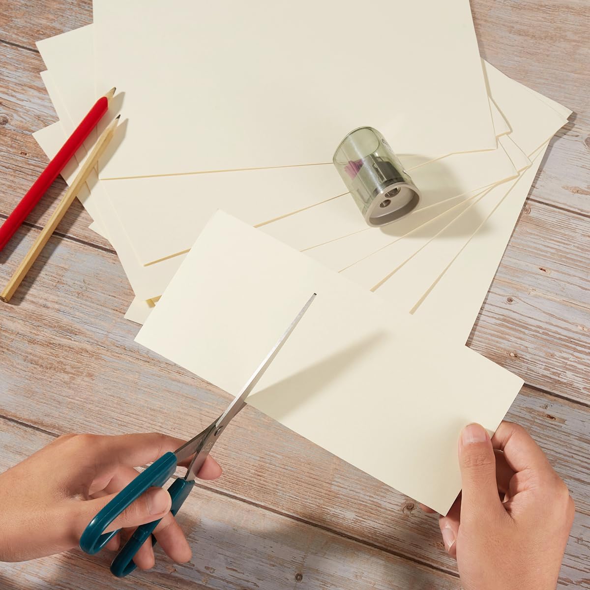 30 sheets Cardstock Paper 8 1/2 x 11 Inches for Crafts and Invitations (White/Red/Blue)