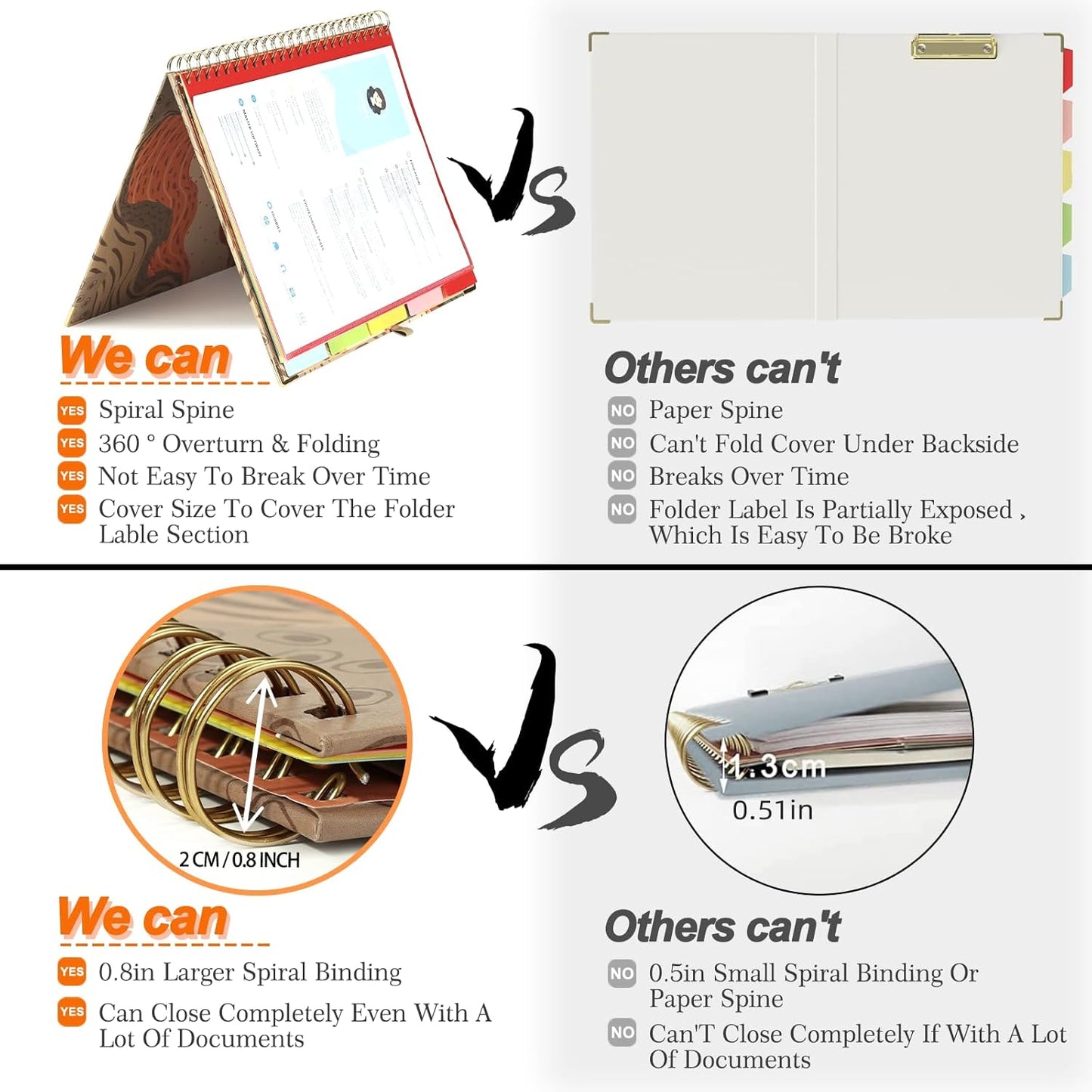 Clipboard with Storage Cute Clipboards Folder with 10 Pockets and Refillable Lined Notepad for Paper Size 8.5" x 11" for Teacher School Office EYROZILL - Road, CLBT4322TPS710PLX
