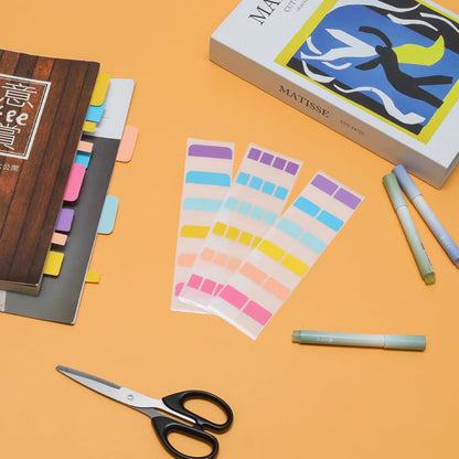 420 Pcs Sticky Index Tabs, Transparent Annotation Tabs, Repositionable Page Sticky Tabs for Notebooks (Bright)