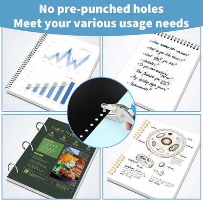 60 Pack Binding Covers and Backs Set, 8.5 x 11 Inches, 30P Clear PVC Covers (8 Mil), 30P Black Sand-Textured Polycovers (12 Mil)，Presentation Covers for Binding, Letter Size