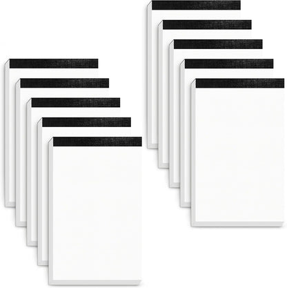 Notepad 4x6 Notepads 8 Pack Lined Note Pads 4x6 Paper Pads Memo Pads 4x6 Scratch Pads 4x6 Server Note Pads Ruled Pages Pocket Notebook Small Writing Pads for Daily Planning School Office 30 Sheets/Pad