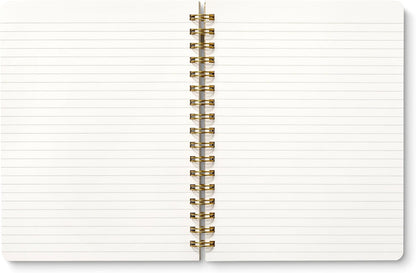 Compendium Spiral Notebook – Expect the Best Things to Happen Today – A Designer Spiral Notebook with 192 Lined Pages, College Ruled, 7.0" W x 9.25" H
