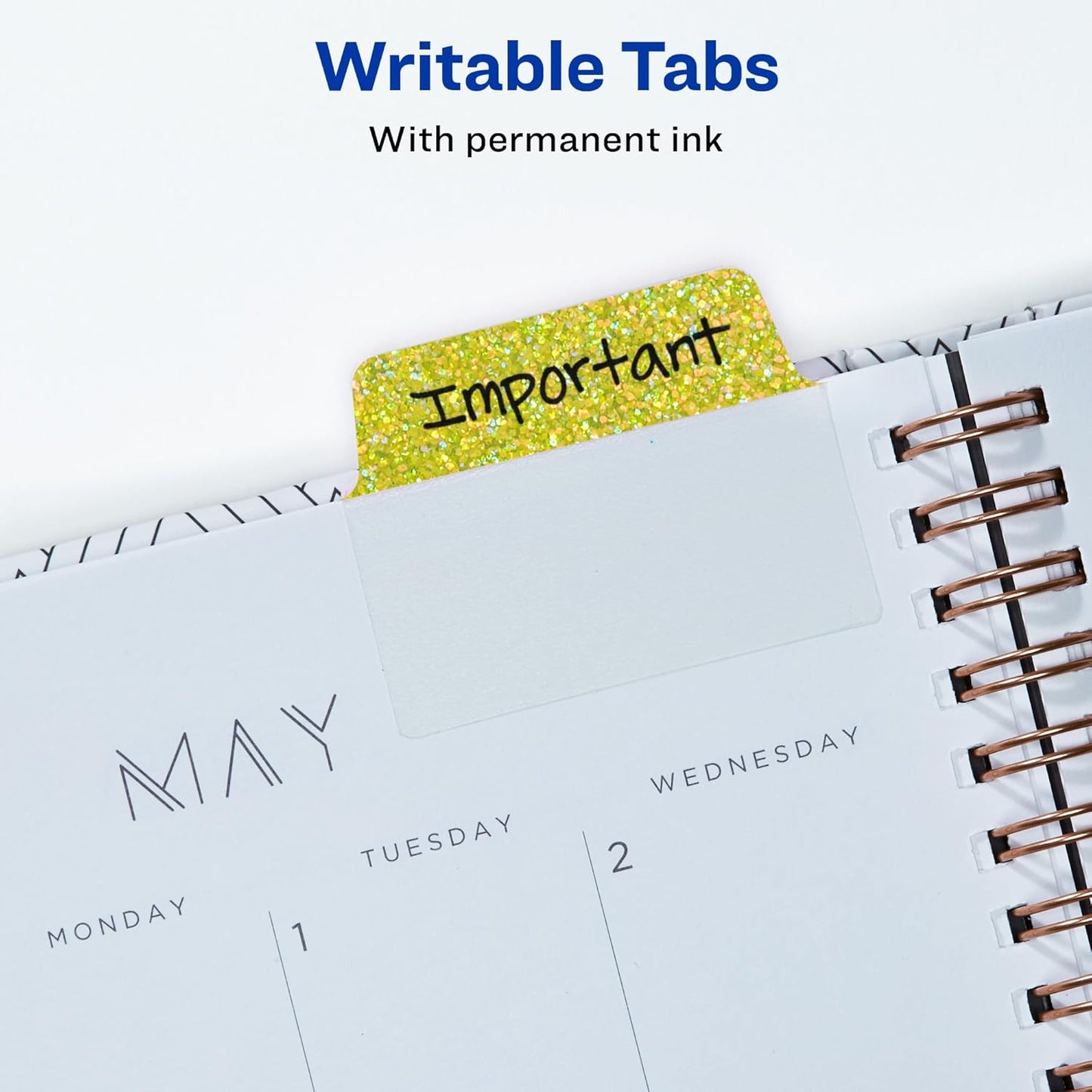 Avery Multiuse Ultra Tabs, 2" x 1.5", 2-Side Writable, Assorted Pastel Dots, 24 Repositionable Tabs (74773)