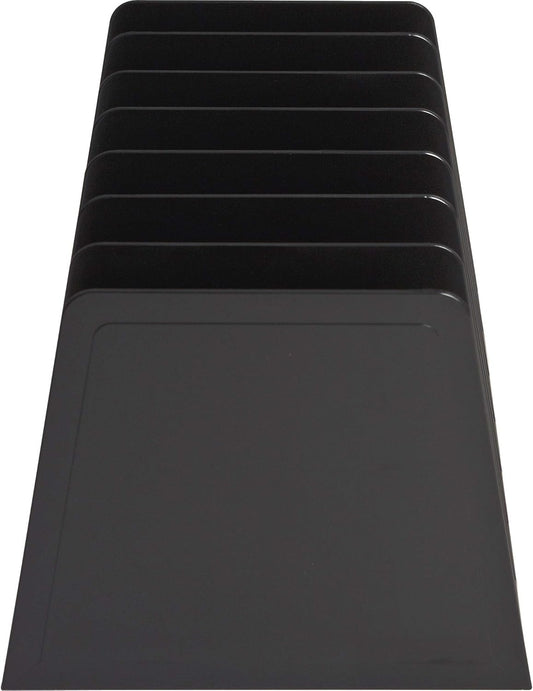 Desktop File Organizer, Mail Organizer, 7 Compartments Office File Sorter, for Easy access to your files, Invoices, Letters and more - 4.5" Height x 8.8" Width x 5.5" Depth - Black, Eco-Friendly