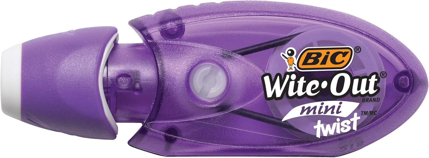 BIC Wite-Out Brand EZ Correct Correction Tape, White, 2-Count
