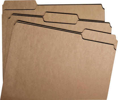 Smead Fastener File Folders, Reinforced 1/3-Cut Tabs, 2 Fasteners, Letter Size, Blue, 50 per Box (12040)