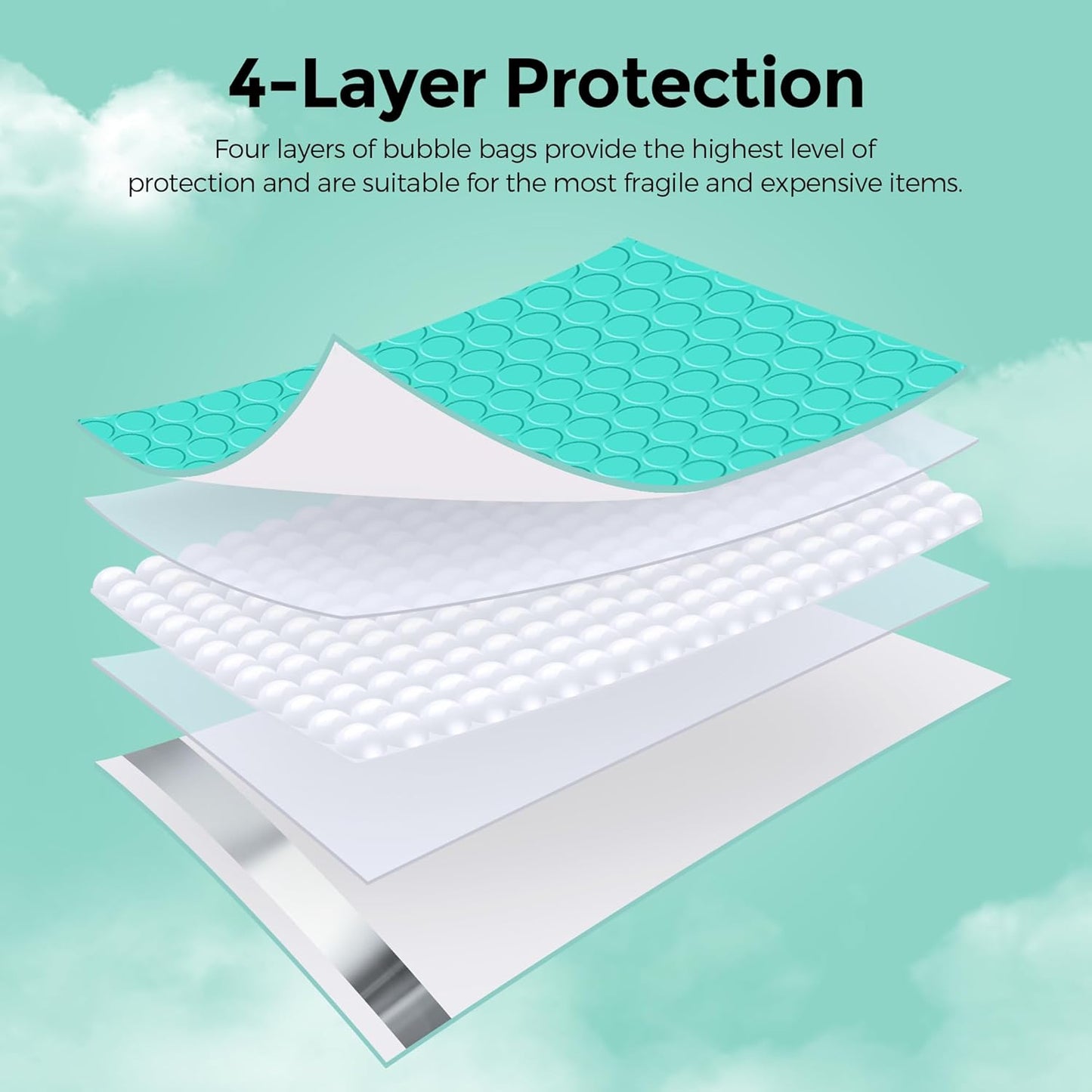 Metronic Bubble Mailers 8.5x12" 40 Pack Black Padded Envelopes Usable Size 8.5 x 11" Strong Adhesion Bubble Envelopes Medium Mailing Envelopes Bubble Padded for Small Business Shipping Books Clothes