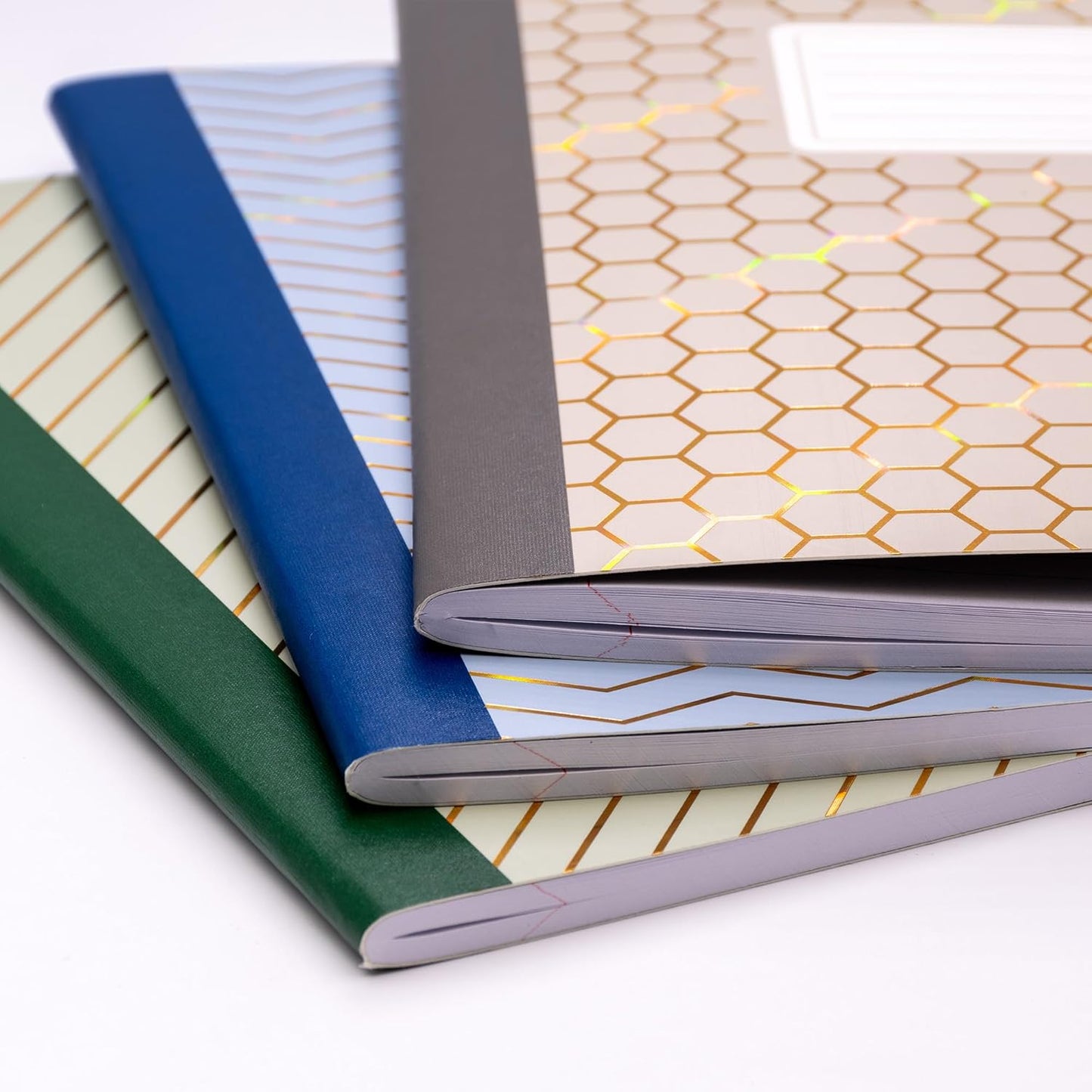 Pukka Pad, Composition Notebooks - 3 Pack of Journals Featuring 140 Pages of College Ruled 80GSM Paper with Sturdy Cover Stock - 9.75 x 7.5in - Bloom