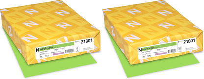 Neenah Astrobrights Premium Color Paper, 24 lb, 8.5 x 11 Inches, 500 Sheets, Martian Green (WAU21801)