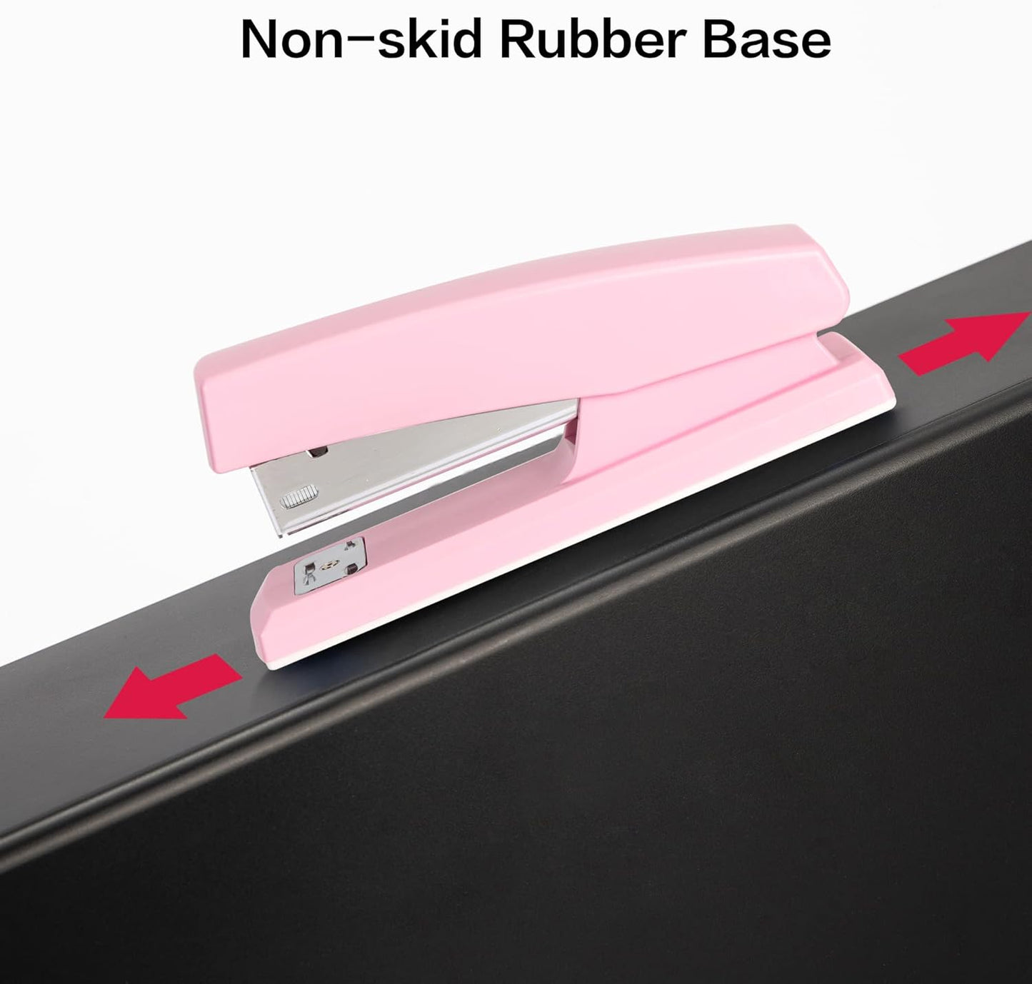 Deli Stapler, Desktop Staplers with 640 Staples, Office Stapler, 25 Sheet Capacity, White