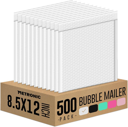 Metronic Bubble Mailers 8.5x12" 40 Pack Black Padded Envelopes Usable Size 8.5 x 11" Strong Adhesion Bubble Envelopes Medium Mailing Envelopes Bubble Padded for Small Business Shipping Books Clothes