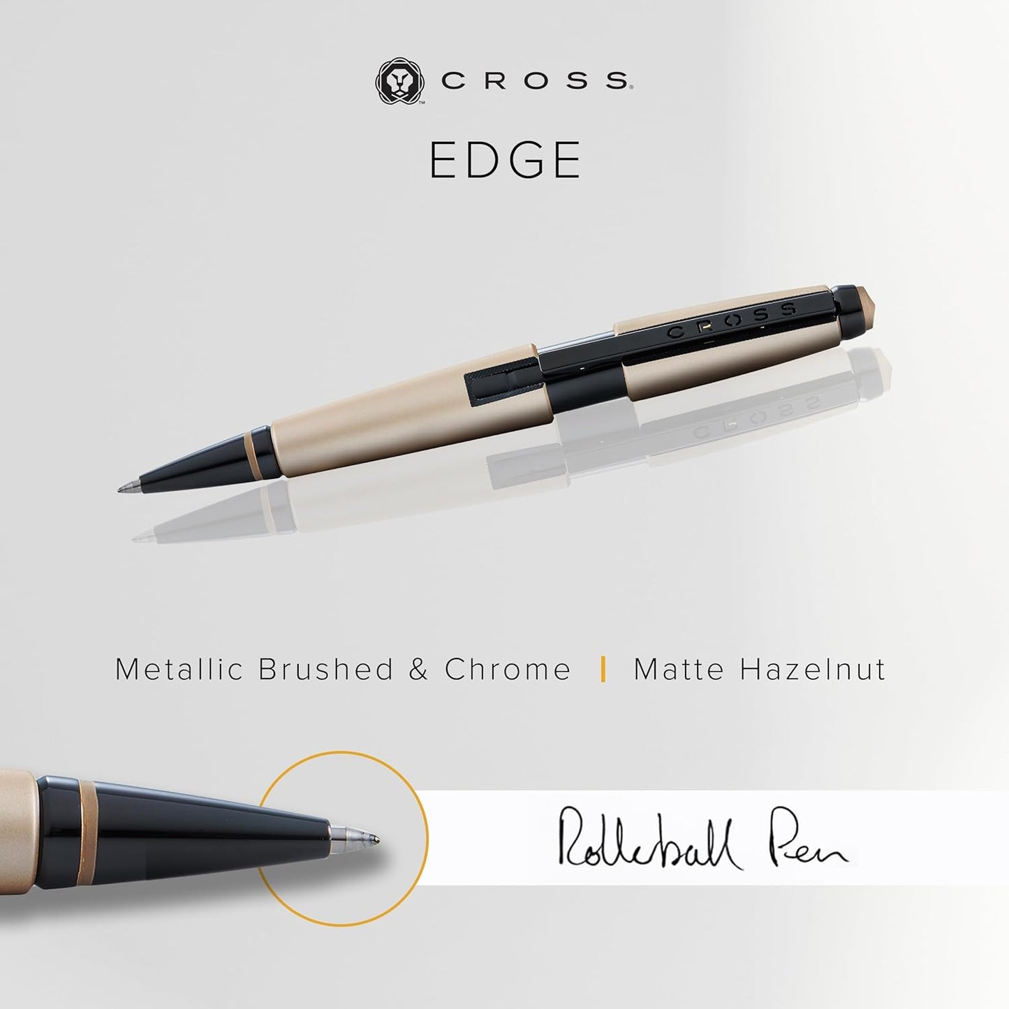 Cross Edge Matte Black Lacquer Gel Rollerball Pen