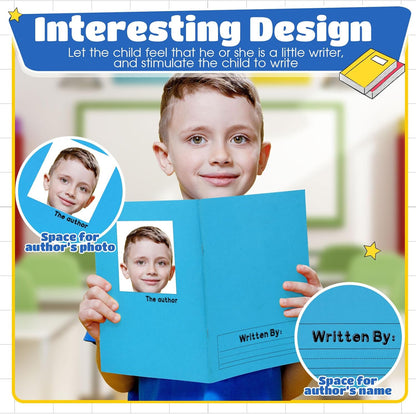 Henoyso 12 Pcs Primary Composition Notebook K-2 Primary Journal, Notebook for Kids Supplies, Bulk Blank Writing Book for Kid to Write Draw Journal 60 Page (9.8″ X 7.5″,Light Color)