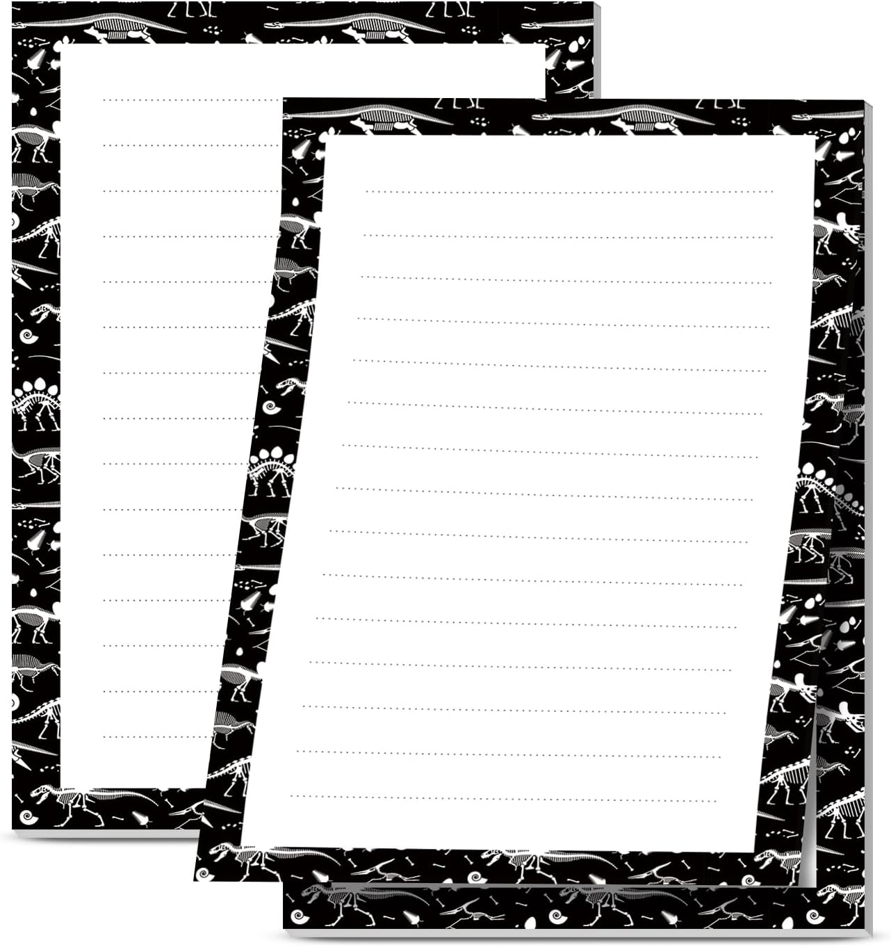 2 Pack Sticky Notes 4x6 in, Funny Large Notepads with Lines, Cute Self-Stick Memo Note Pads for Office, Home, Meeting Luxury Boho Flowers