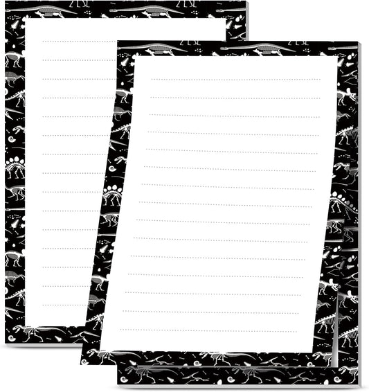 2 Pack Sticky Notes 4x6 in, Funny Large Notepads with Lines, Cute Self-Stick Memo Note Pads for Office, Home, Meeting Luxury Boho Flowers