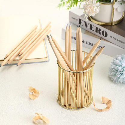 Fumete 100 Pieces Wooden Pencils Bulk No Eraser Hexagonal HB Graphite Unsharpened Natural Wood Pencils Without Erasers Classroom Gifts for Students Bulk Goodie Bag Stuffers