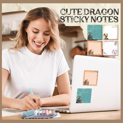 9 Pads Wildflower Sticky Notes 3x3 Inch Cute Self Stick Notepads Notes Adhesive Memo Pad Office Decor Gifts for Students School Teacher Meeting Office Supplies
