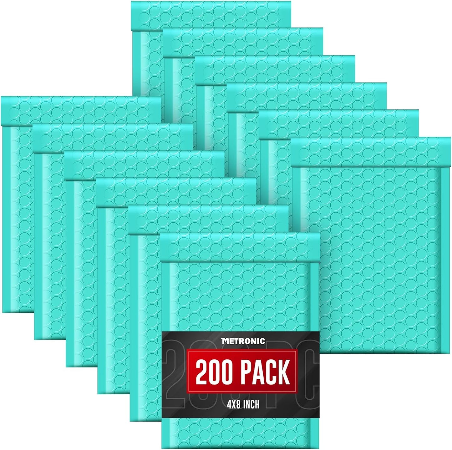 Metronic Bubble Mailers 6x10 Inch 100 Pack Black Usable Size 6x9" Opaque Padded Envelopes Waterproof Bubble Envelopes Cushioning Mailer for Small Business Mailing Makeup Jewelry Gifts