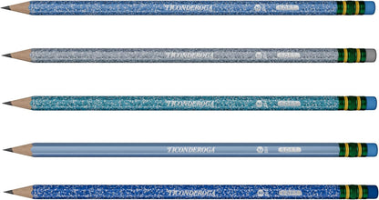 Ticonderoga Wooden Pencils, Pre-Sharpened, 2 HB Soft, Pastel Colors, 18 Count