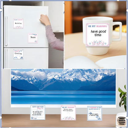 Inspirational Sticky Notes Gifts - 9 Pack Funny Positive Quotes Notepads 3x3 Inches, Fun Motivational Self-Adhesive Memo Pads Office Study Supplies for Friends Coworkers (450 Sheets)