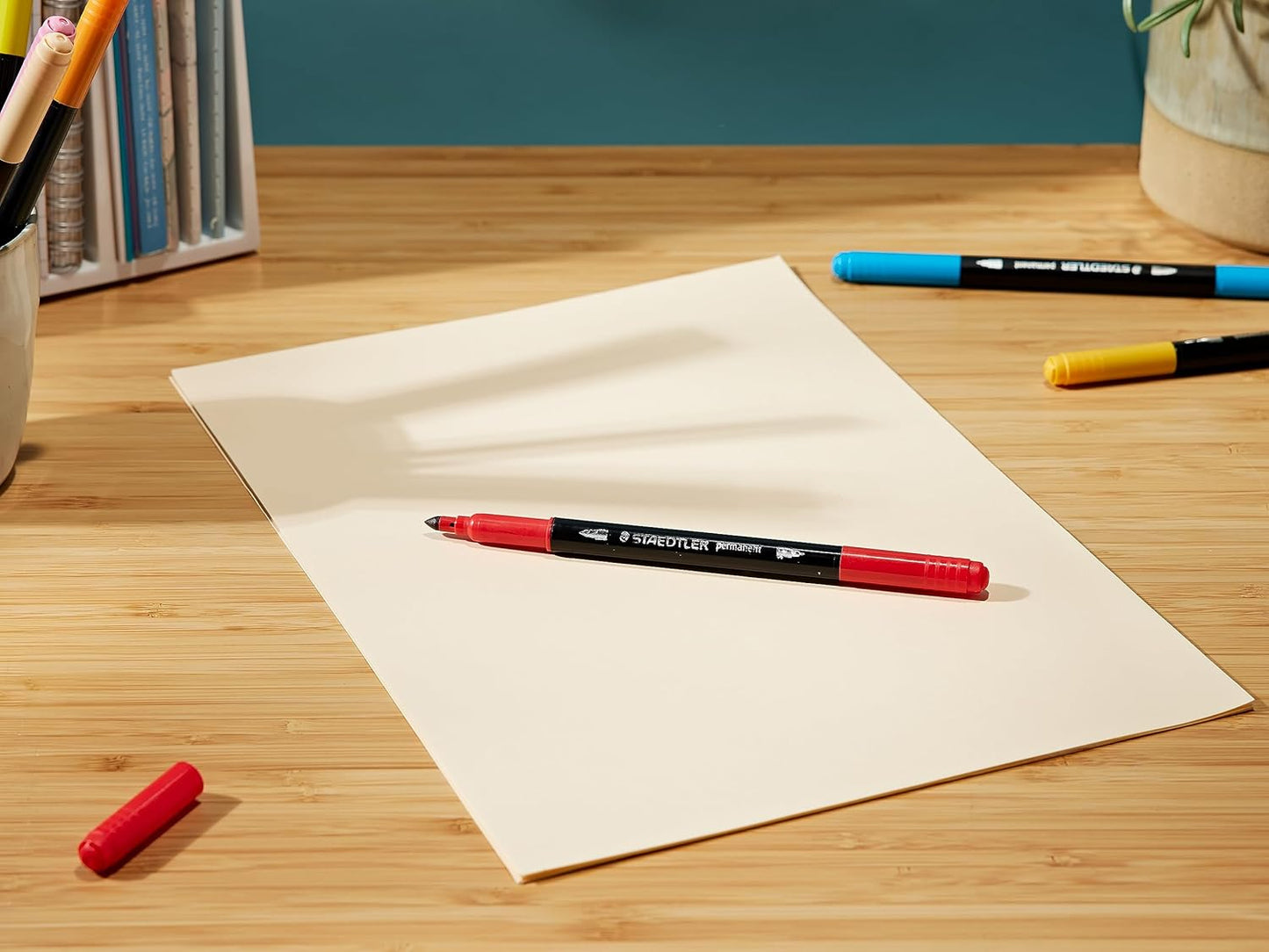 Staedtler Double Ended Permanent Pens, Fine and Ultra-Fine, 18 Colors, 3187 TB18