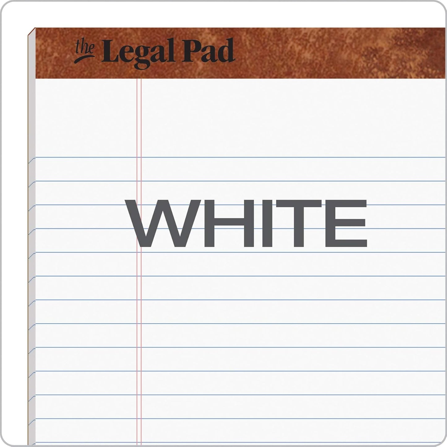 TOPS The Legal Pad, 8-1/2 x 11-3/4 Inches, Perforated, White, Legal/Wide Rule, 50 Sheets per Writing Pad, 3 Pads per Pack (75337)