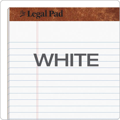 TOPS The Legal Pad, 8-1/2 x 11-3/4 Inches, Perforated, White, Legal/Wide Rule, 50 Sheets per Writing Pad, 3 Pads per Pack (75337)