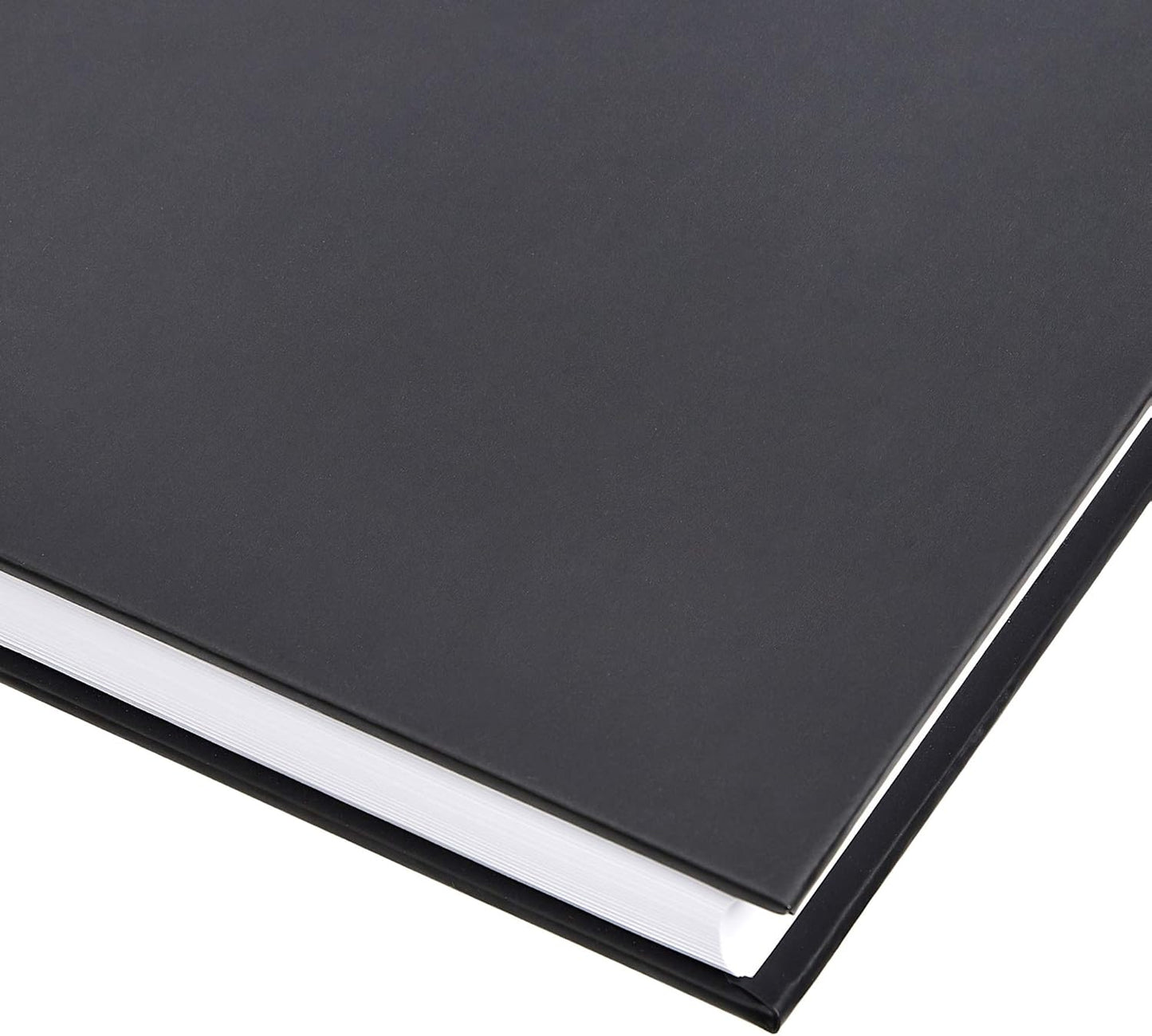 Amazon Basics Professional Hardcover Writing Journal for Journaling and Note Taking, Sturdy, Perforated Pages, 10.5 x 7.5 inches, Black, 2-Pack