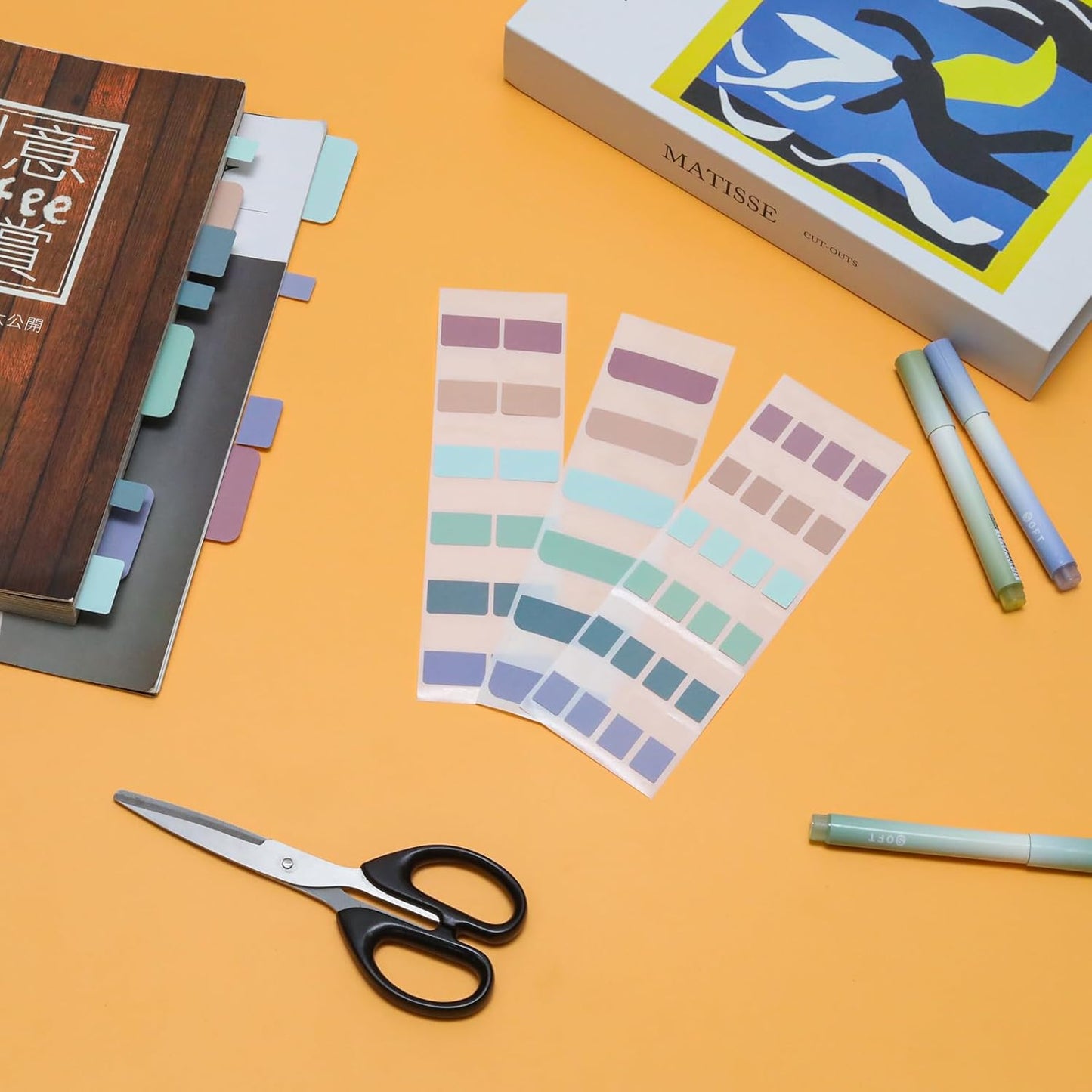420 Pcs Sticky Index Tabs, Transparent Annotation Tabs, Repositionable Page Sticky Tabs for Notebooks (Bright)