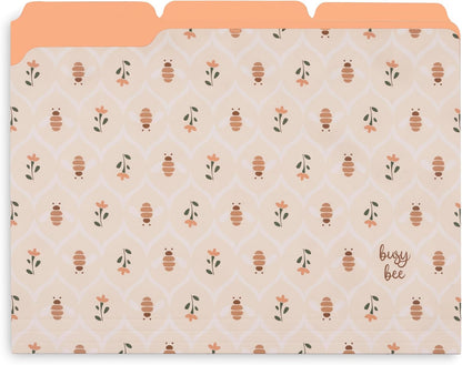 Steel Mill & Co Cute File Folders, Set of 9, Document Organizer for Filing Cabinet, Decorative Letter Size Files, Wanderlust