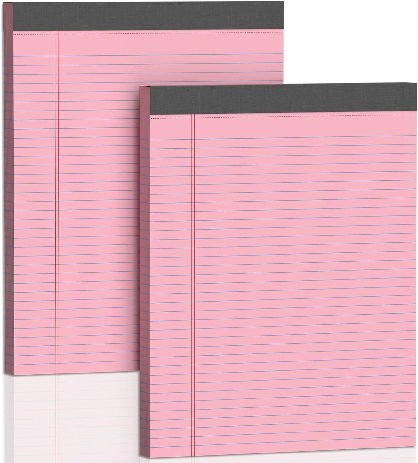Legal Pads 8.5 X11, Narrow Ruled Notepads, 2 Pack, 50 Sheet/Pad, White Legal Pads, Tear Off Notepad, Perforated Writing Pad, Notebook Paper College Ruled, Notepads for Office Home School, Notepad