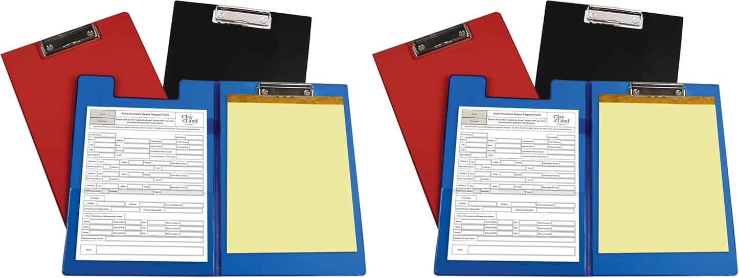 C-Line Clipboard Folder, Letter Size, Holds up to 75 Sheets, 1 Clipboard, Color May Vary (30600)