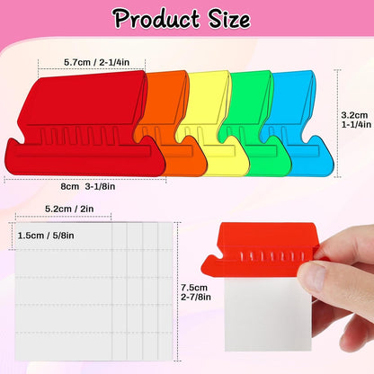 File Folder Tabs, Selizo 100 Sets Hanging File Folder Labels 2" Tabs and Inserts for Hanging Files