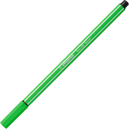 STABILO - Pen 68 - Premium Fibre-Tip Pen - Pack of 18 - Soft colors