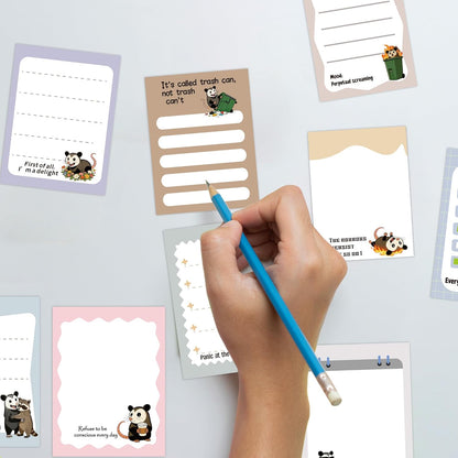 Dumpster Fire Sticky Notes 9 Pack, Funny Dumpster Fire Notepads for Work Stress Relief, Cute Self-Stick Memo Note Pads for Office, Humorous Gifts for Coworkers Students School Office Supplies 3×3 Inch
