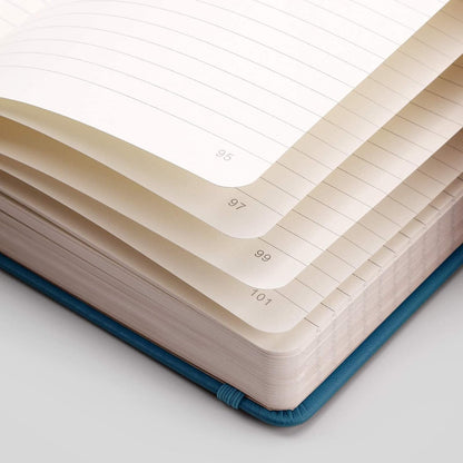 EMSHOI Graph Paper Notebook - 256 Pages A5 Graph Notebook/Journal, Hard Cover, 120gsm Thick Paper, Smooth PU Leather, Inner Pocket, 5.75'' × 8.38''-Black