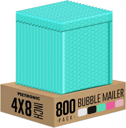 Metronic Bubble Mailers 6x10 Inch 100 Pack Black Usable Size 6x9" Opaque Padded Envelopes Waterproof Bubble Envelopes Cushioning Mailer for Small Business Mailing Makeup Jewelry Gifts