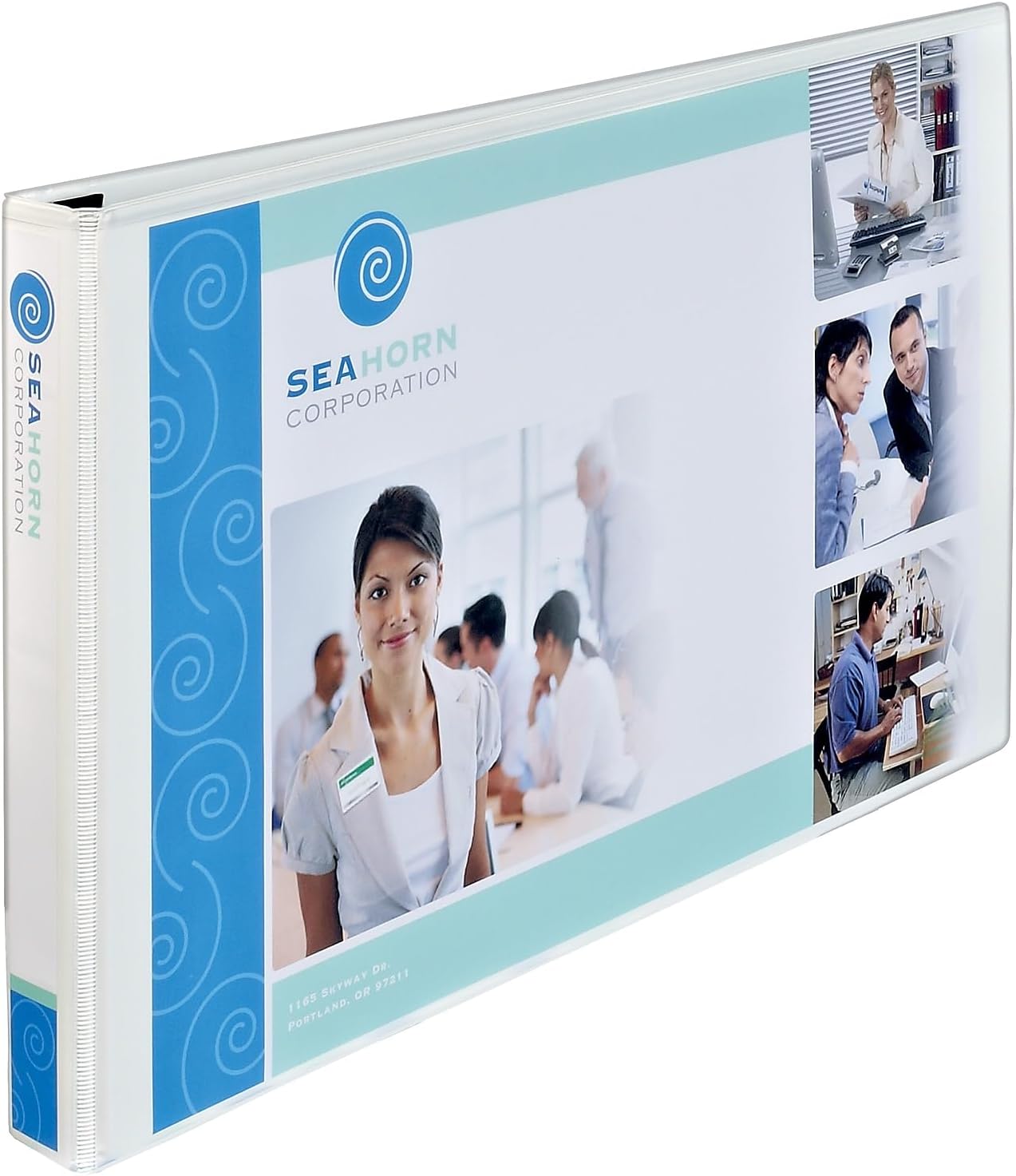 Avery Heavy-Duty View 3 Ring Binder, 1.5" Slant Rings, Holds 11" x 17" Paper, White Binders (6-Pack of 72125)