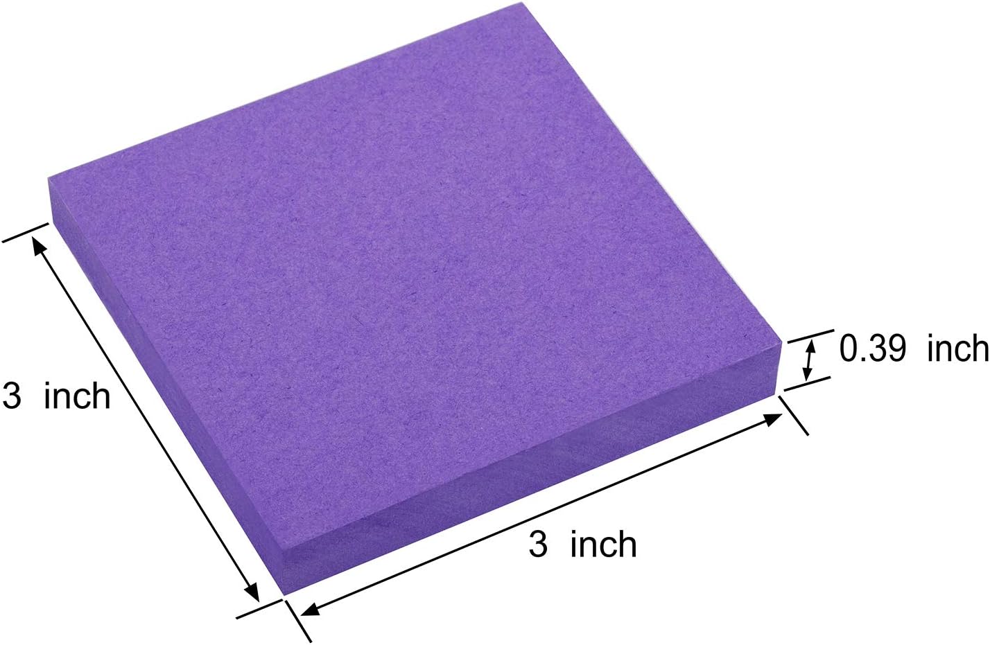 ZCZN 400 Sheets Pop-up Sticky Notes, 3 x 3 Inches, 4 Pads Bright Color Self-Stick Notes, 100 Sheets/Pad, Pink