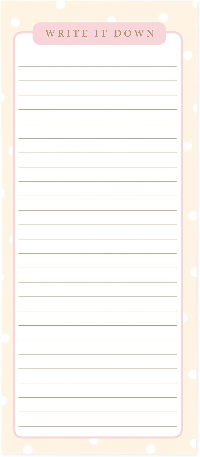 Graphique Magnetic Notepad - Peanuts Gang Grocery and Shopping List - Fun Decorative To-Do List - Perfect House Warming Gifts - 100 Tear off Sheets (4" x 9.25" x .5")